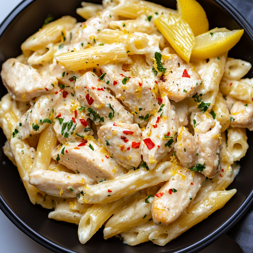 Creamy Lemon Chicken Pasta Recipe