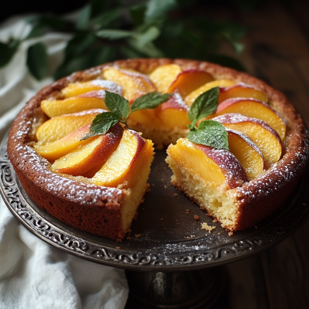 Fresh Peach Cake Recipe