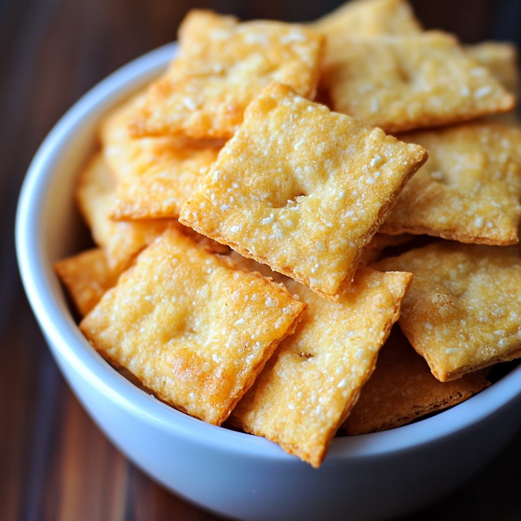 Homemade Cheese-It Crackers