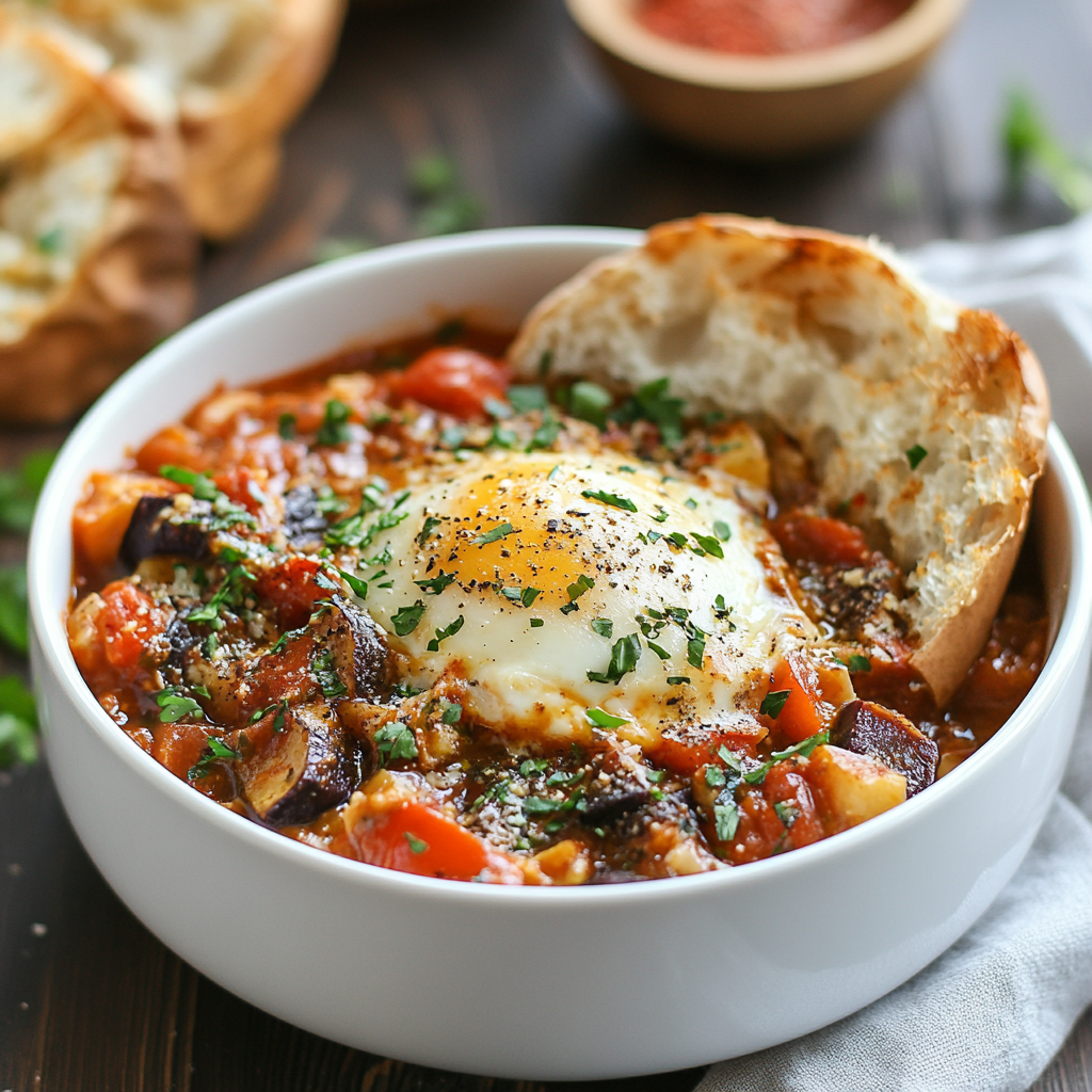 Spicy Eggplant Shakshuka: A Flavor-Packed Breakfast Delight!