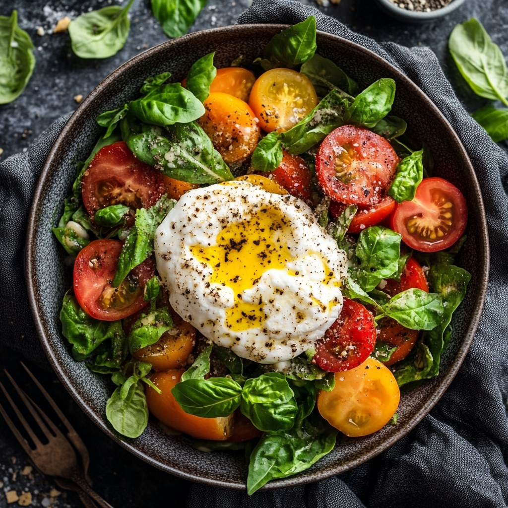 Tomato Burrata Salad Recipe