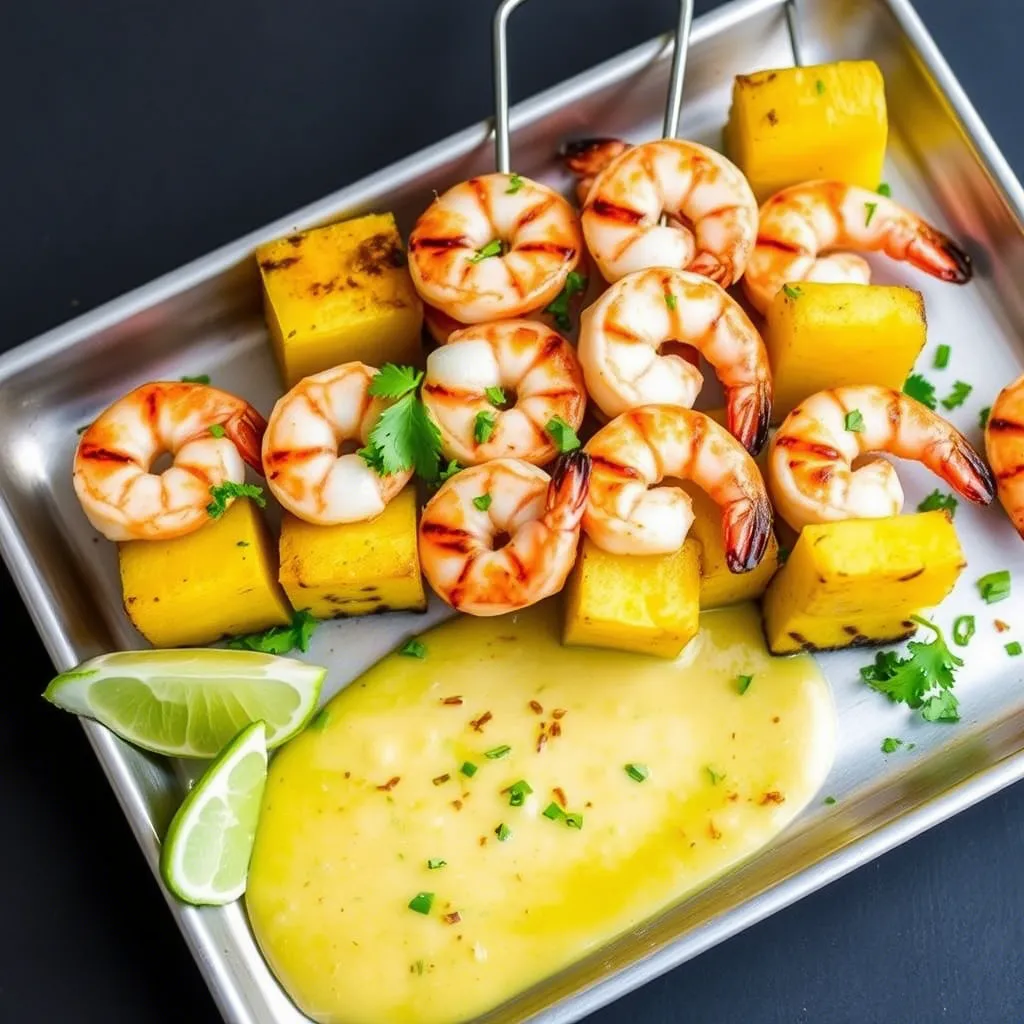 Grilled Shrimp and Pineapple Skewers